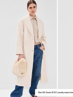 Lioness OLSEN Coat- Size Small Color Cream NEVER WORN